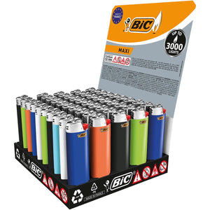 Bic - Maxi Feuersteinfeuerzeug, Display mit 50 Stück