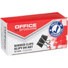 Produits OFFICE - clip rabattable, noir, 32 mm, boîte de 12 pièces