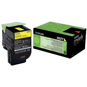 Lexmark -  Return Program toner 802, 1.000 pagina's, OEM 80C20Y0, geel