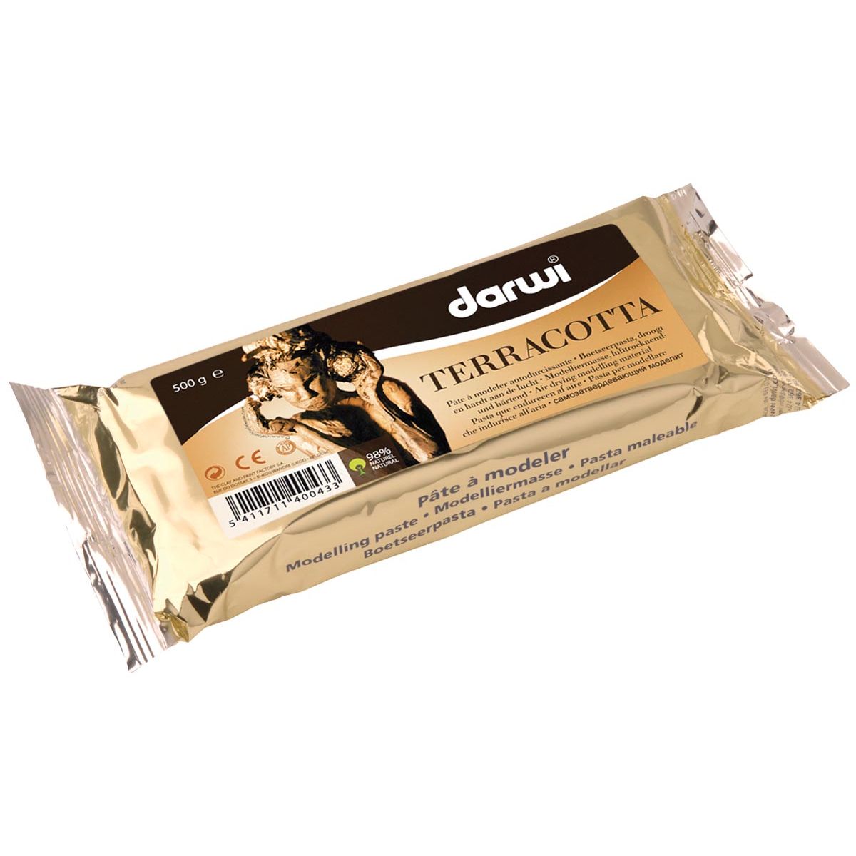 Darwi - Terrakotta-Modellierpaste, Packung mit 500 g