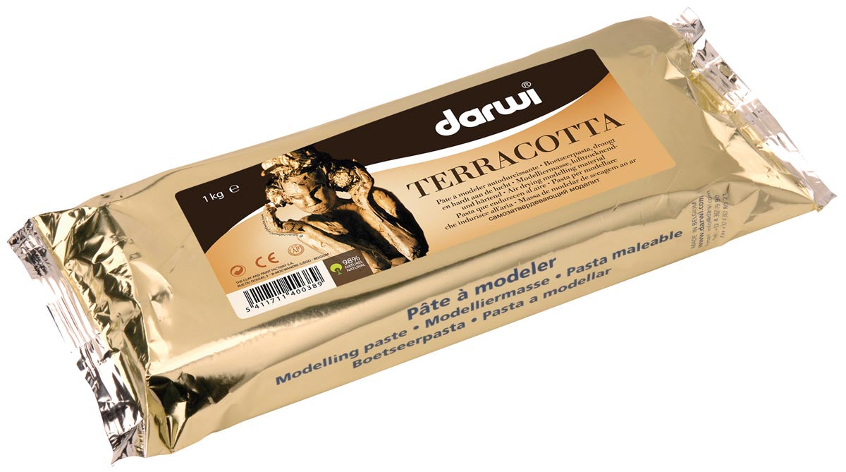 Darwi -   boetseerpasta Terracotta, pak van 1 kg