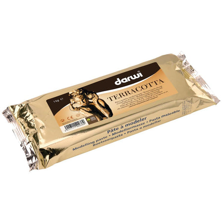 Darwi - Pâte à modeler terre cuite, paquet de 1 kg