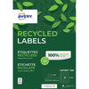 Avery – Etikett LR7160–100, 63,5 x 38,1 mm, recycelt, weiß, 2100 Etiketten