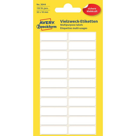 Avery Zweckform -  Etiket avery 3044 32x10mm wit 132st