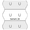 Sato - Preisschild 12x26mm Samark abnehmbar weiß | 36 Stück
