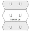 Sato - Etiquette de prix 12x26mm Samark amovible blanc | 36 pièces