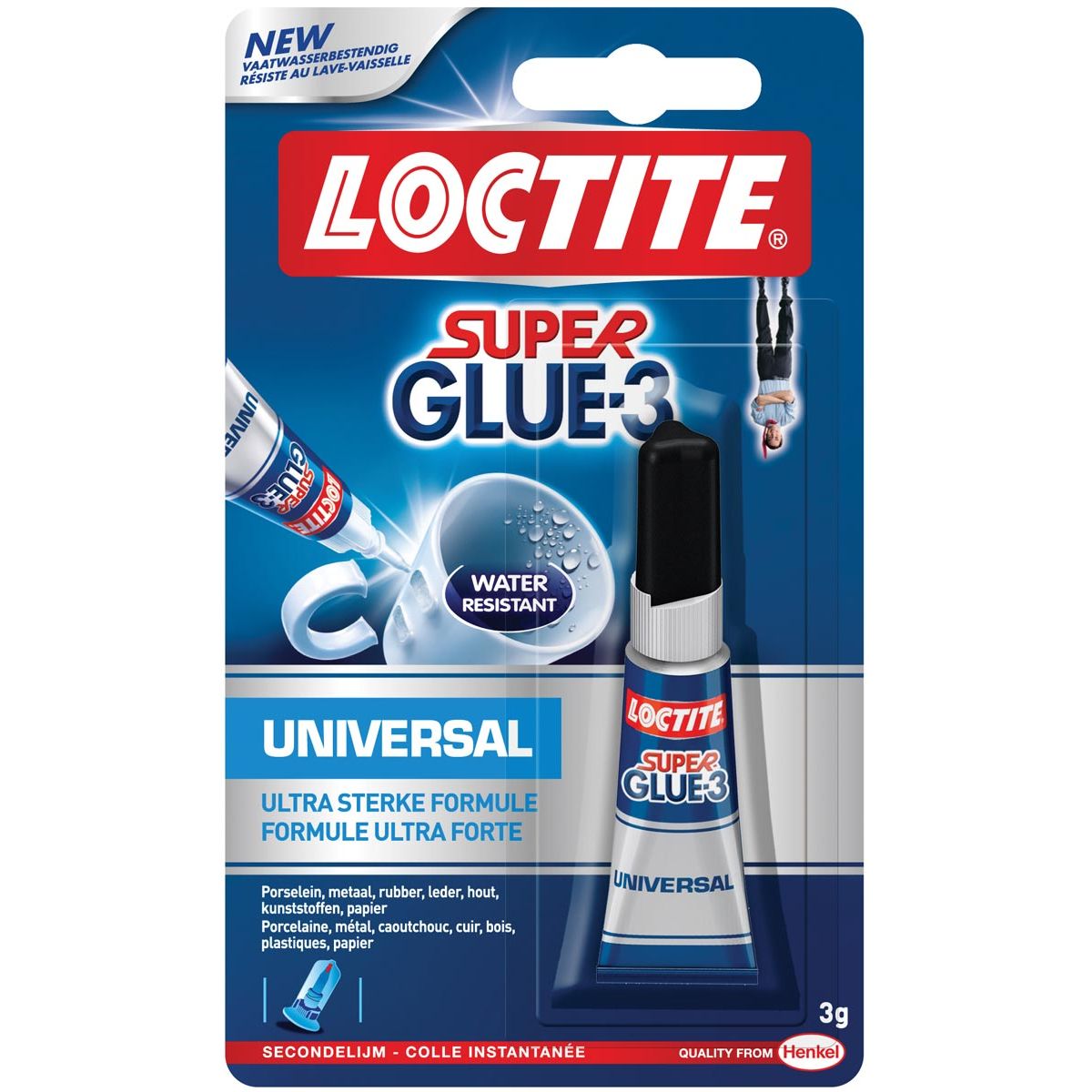 Loctite -  secondelijm Super Glue Universal, op blister
