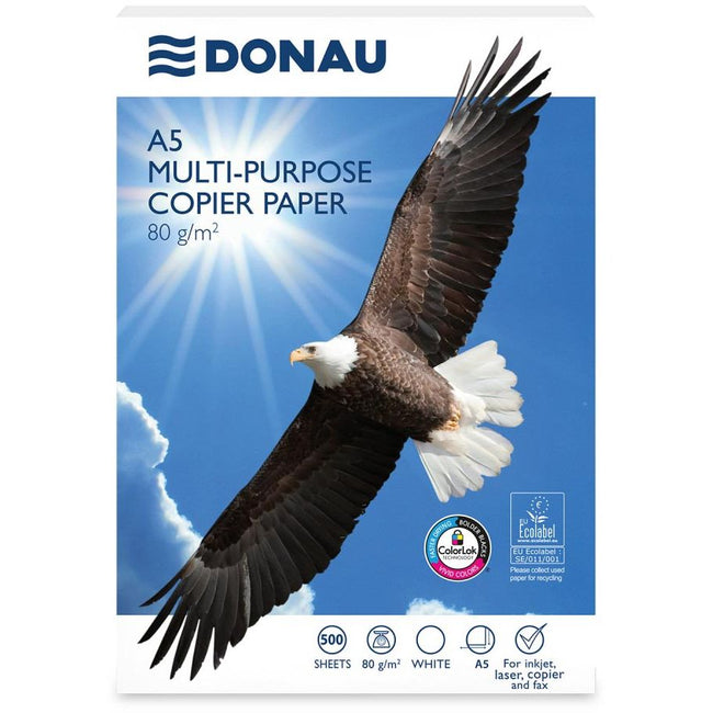 DONAU - papier d'impression ft A5, 80 g, paquet de 500 feuilles