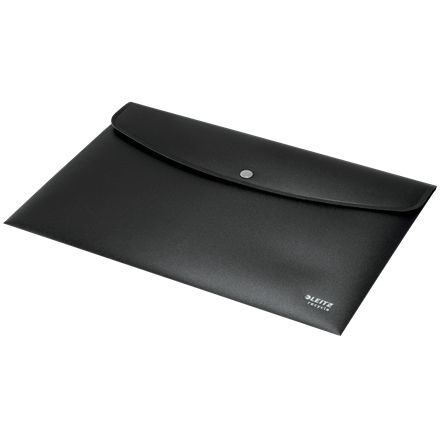 Leitz - Sac enveloppe Recycle A4 avec boutons pression PP noir