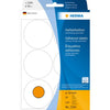 HERMA - Etiquette 2284 ronde 50mm orange fluo 144 étiquettes | 10 pièces