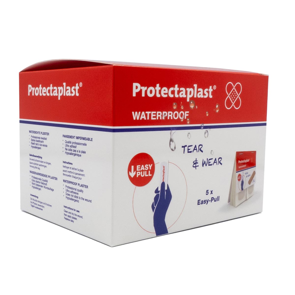 ProtectAplast - Proteclast Tear Usproofproof Easy -Pull, ft 25 x 72 mm, 5 x 40 morceaux