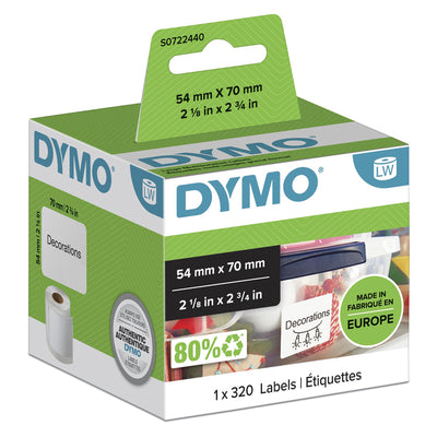 Dymo -  Etiket  labelwriter multifunctioneel 54x70 wit