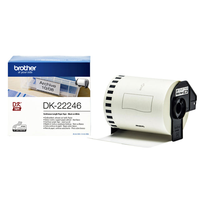 Brother - Etiquette DK-22246 continue 103mm 1 rouleau de 30m blanc