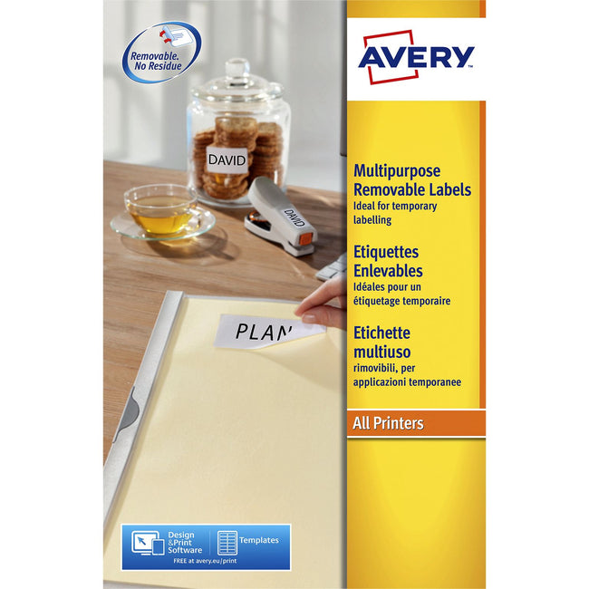 Avery - Etiquette L6025REV-25 63,5x46,6mm blanc 450 étiquettes