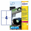 Avery - Etiquette L4774-20 99,1x139mm polyester blanc 80 étiquettes