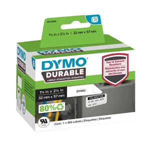 Dymo -  Etiket  labelwriter industrieel 32x57 wit