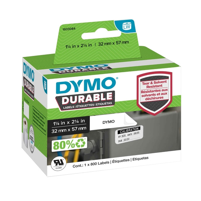 Dymo -  Etiket LabelWriter industrieel 32x57mm 1 rol á 800 stuks wit