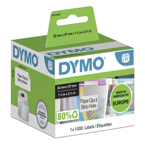 Dymo -  Etiket  labelwriter multifunctioneel 32x57 wit