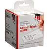 Quantore - Etikettenetikett 99012 36x89mm Adresse weiß 2 Rollen