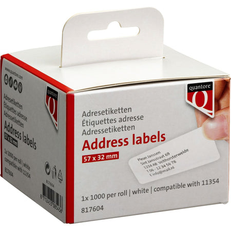 Quantore -  Label etiket 11354 57mmx32mm wt