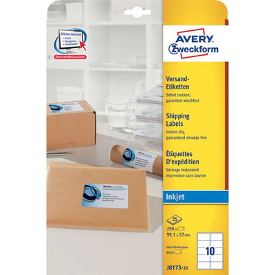 Avery - Étiquette j8173-25 99,1x57mm blanc 250 pièces