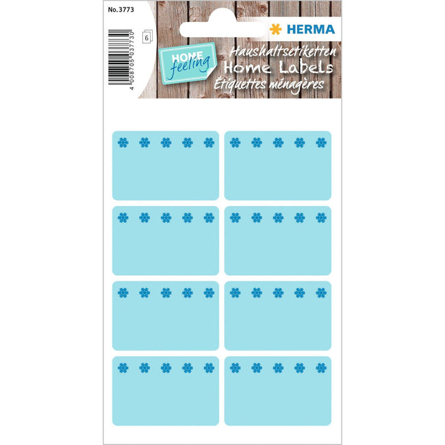 HERMA - Etikett 3773 26x40mm Gefrierschrank blau 48 Stück