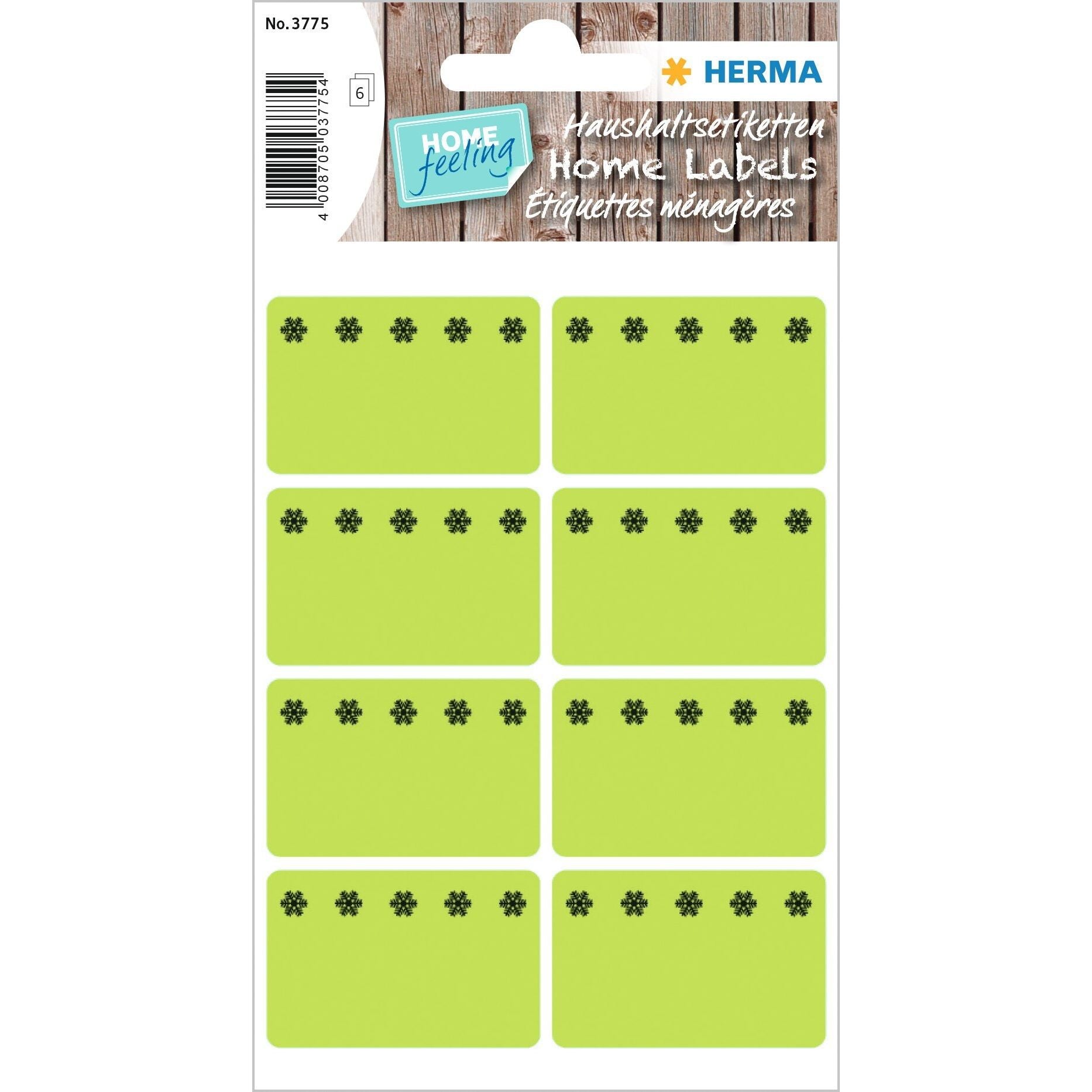 HERMA -  Etiket  3775 26x40mm diepvries groen 48st | 10 stuks