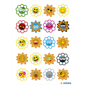 HERMA -  Etiket  3668 crazy zonnen puffy | 10 stuks