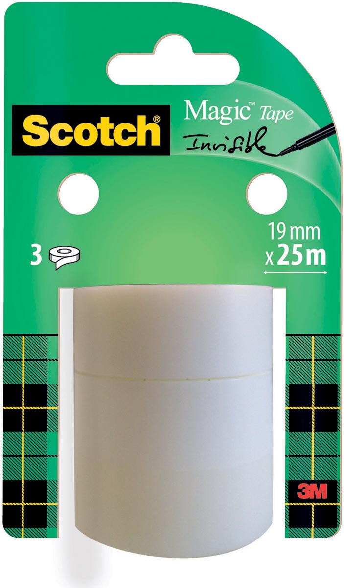 Scotch - Packband Magie E, 19 mm x 25 m, 3 Rollen