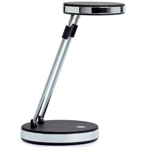 Maul -  puck bureaulamp, LED, op voet, verschuifbaar in hoogte, daglicht wit licht, zwart