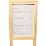 Klika - Menu | Sandwichbord | Bois | Natural | 1 pièce