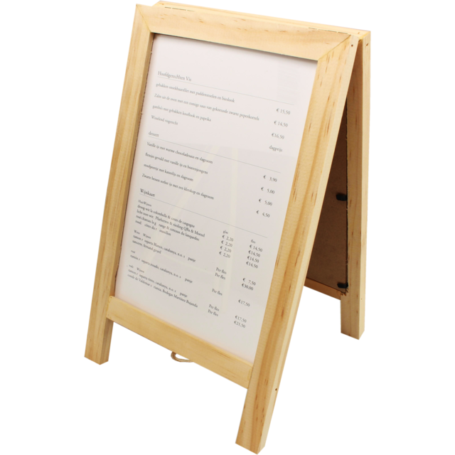 Klika - Menu | Sandwichbord | Bois | Natural | 1 pièce