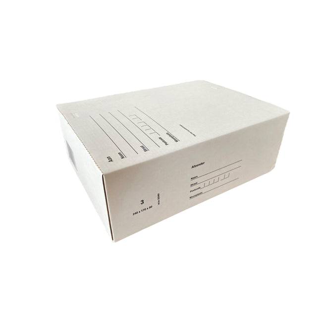 IEZZY - Postpaketkasten 3 240x170x80mm weiß | 5 Stück