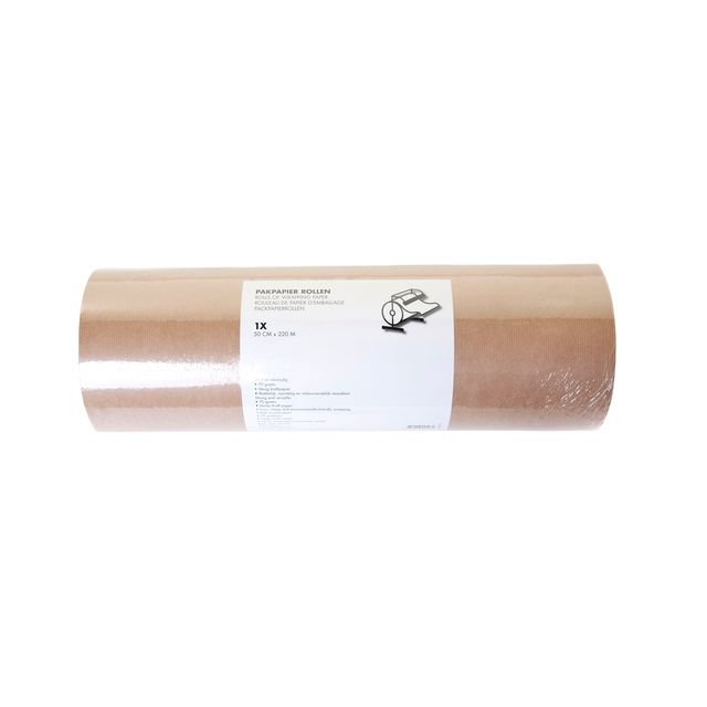 IEZZY - Papier d'emballage kraft 50cmx220m 70 grammes marron