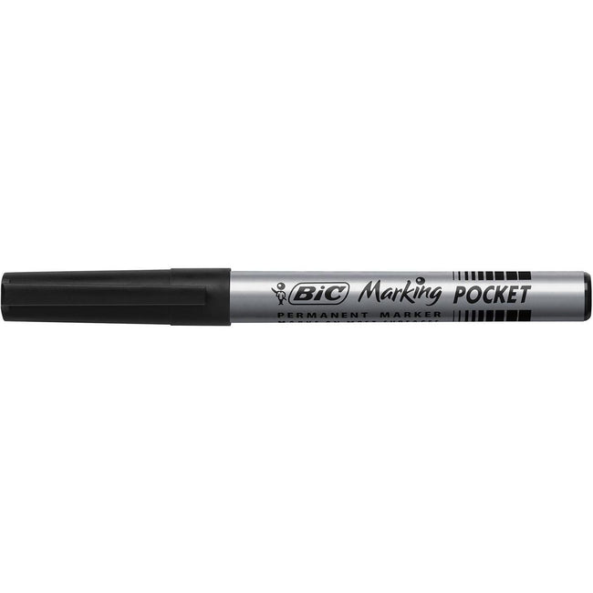 Bic - marqueur permanent ECOlutions, largeur d'écriture 1,1 mm, pointe fine, noir