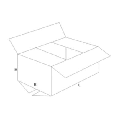 Klika - Versandkarton, einwellig, 3 mm, braun, ft 350 x 350 x 250 mm