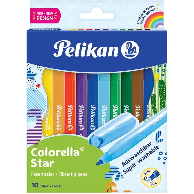 Pelikan - viltstift Colorella 10 stiften in kartonnen ophangdoosje