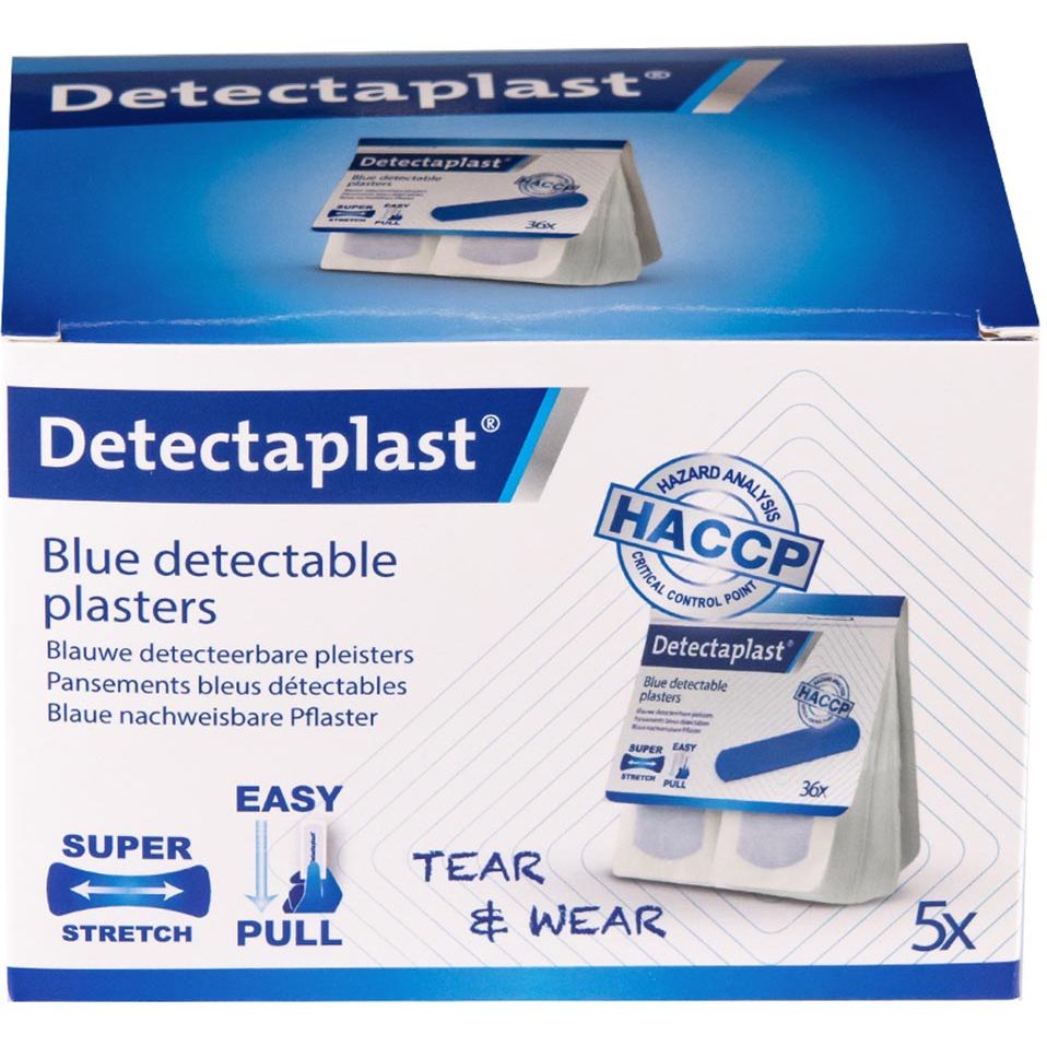 Detectaplast - Tear Wear Elastic Easy-Pull, ft 25 x 72 mm, 5 x 36 Stück