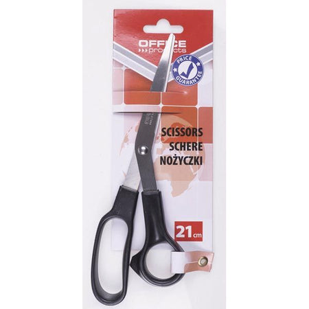 BUREAU - produits ciseaux, 21 cm, noirs, sous blister