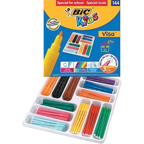 BIC Kids - Kinder fühlten - Stift Visa 144 Marker (Classispack)