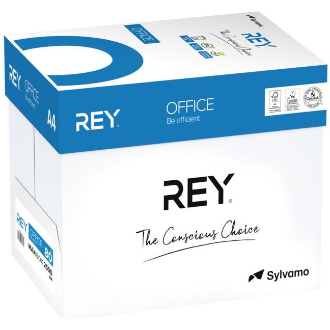 Rey - Document Print Paper Ft A4, 80 g, 2500 Boîte à feuille