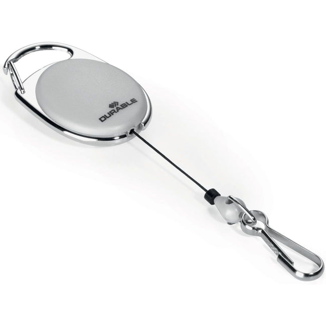 Durable -  Style afrolmechanisme met karabijnhaak, grijs