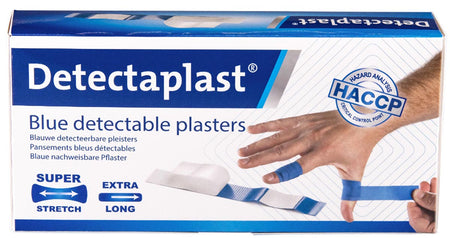 Detectaplast - Enduit textile élastique bleu 180x20mm 100 pièces