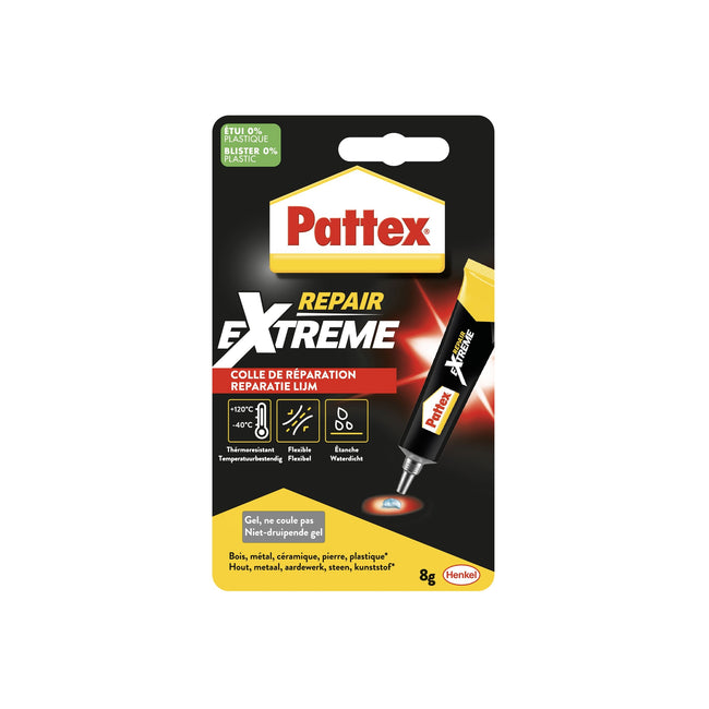 Pattex - Colle tout usage Repair Extreme tube 8 grammes sur blister