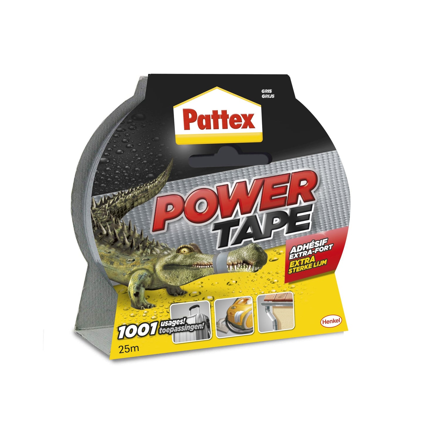 Pattex - Ruban adhésif Power e 50mmx25m gris