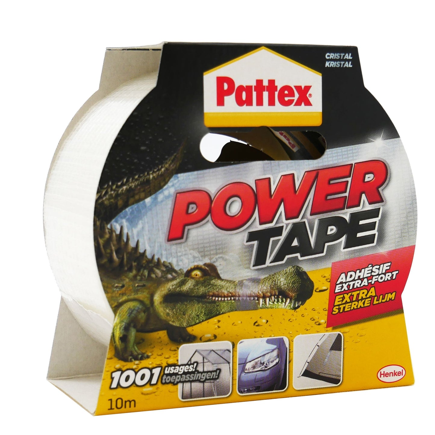 Pattex -  Plakband Power e 50mmx10m transparant | 6 stuks