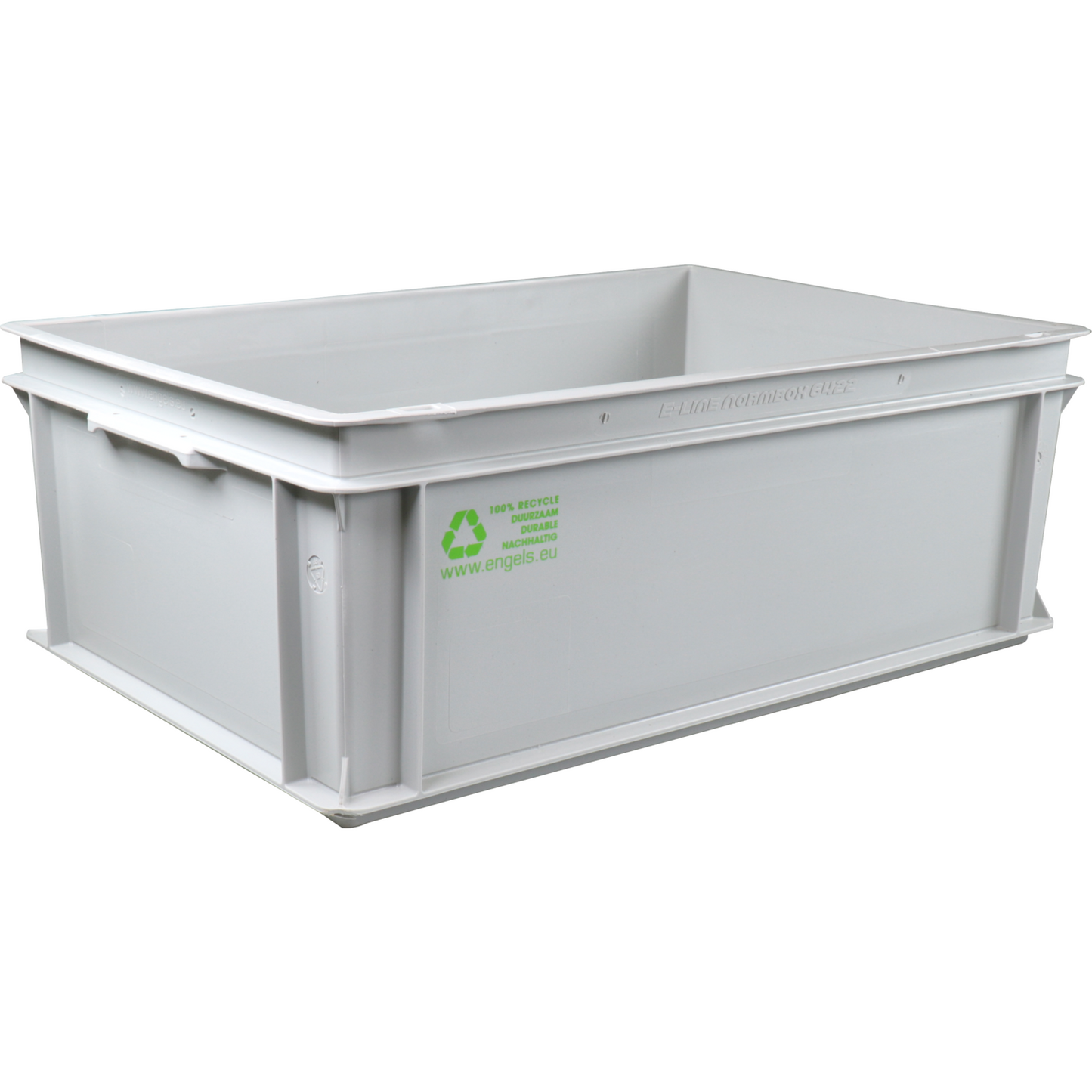 Klika -  Bak | HDPE | gesloten handgreep | transportbak | 600x400x220mm | grijs | 1 stuks