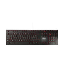 CHERRY -   KC 6000 Slim toetsenbord Universeel USB AZERTY Belgisch Zwart