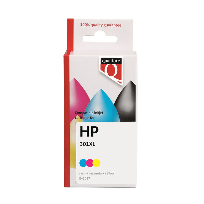 Quantore -  Inktcartridge hp 301xl ch564ee hc kleur | 12 stuks