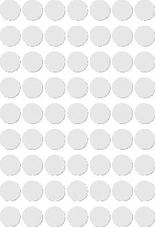 Apli -  ronde etiketten in etui diameter 10 mm, wit, 378 stuks, 63 per blad (2660)